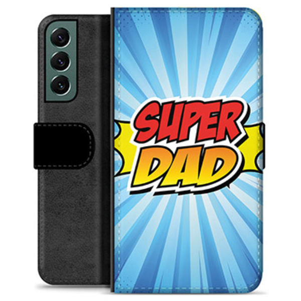 Samsung Galaxy S22+ 5G Premium Plånboksfodral - Superpappa Animerad