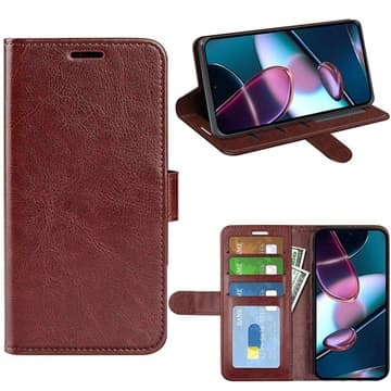 Motorola Edge 30 Plånboksfodral med Magnetstängning - Brun Brun