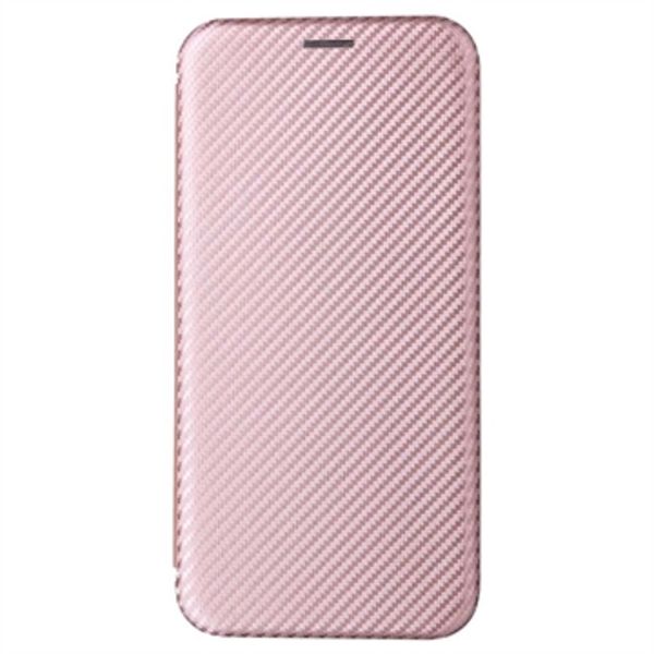 iPhone 15 Pro Max Flipfodral - Kolfiber - Roséguld Guld