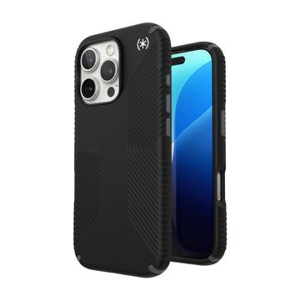 iPhone 16 Pro Speck Presidio2 Grip Hybrid Skal - Svart Svart