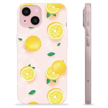 iPhone 15 TPU-Skal - Citronmönster Animerad