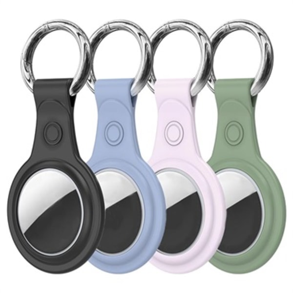 Dux Ducis Apple AirTag TPU-skal med Nyckelring - 4 St. Färgrik