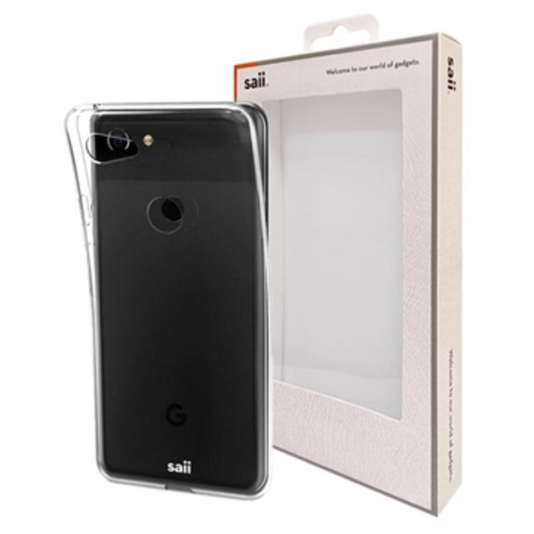 Saii Premium Greppvänligt Google Pixel 3 XL TPU-skal -... Genomskinlig