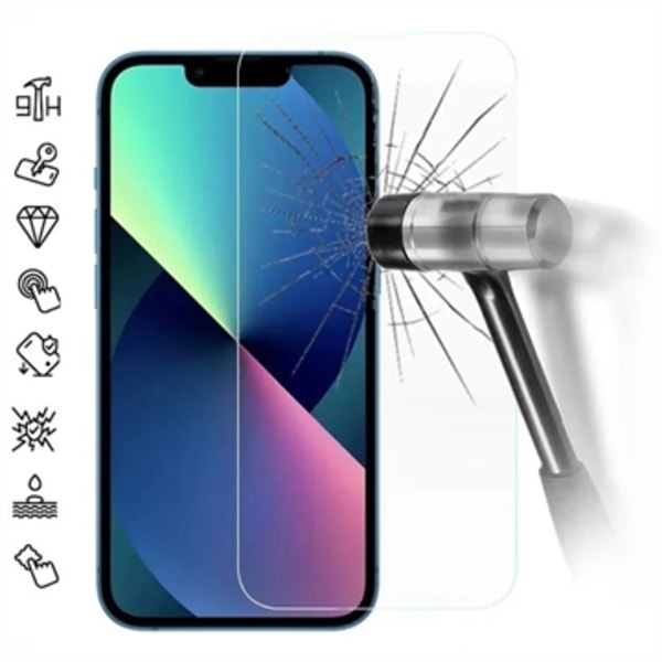 iPhone 14 Plus Härdat Glas Skärmskydd - 9H, 0.3mm - Klar Genomskinlig