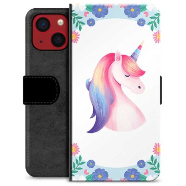 iPhone 13 Mini Premium Plånboksfodral - Enhörning Animerad