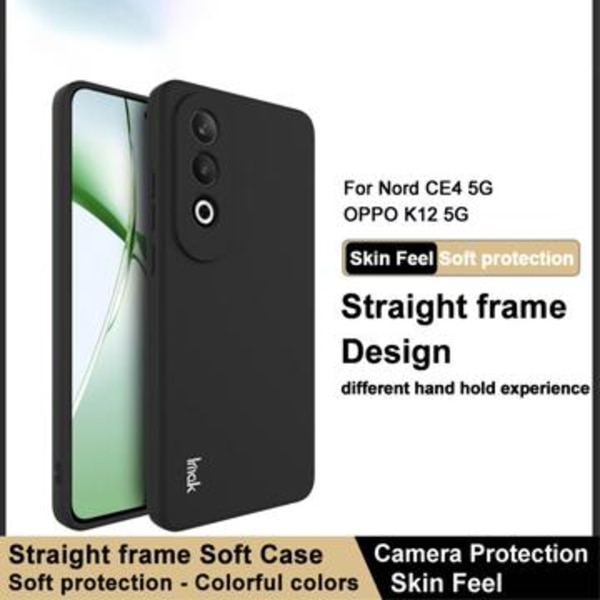 OnePlus Nord CE4/Oppo K12 Imak UC-4 TPU-skal - Svart Svart
