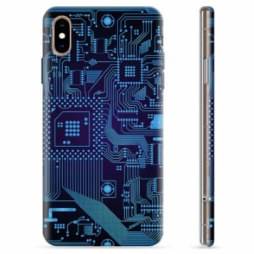 iPhone XS Max TPU-Skal - Kretskort Animerad