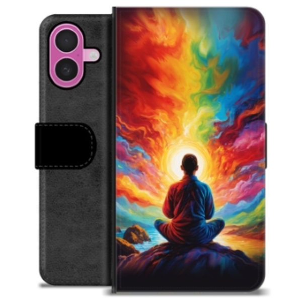 iPhone 16 Plus Premium Plånboksfodral - Meditation Animerad