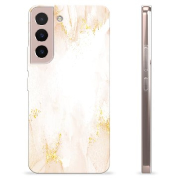 Samsung Galaxy S22 5G TPU-Skal - Gyllene Pärlmarmor Färgrik