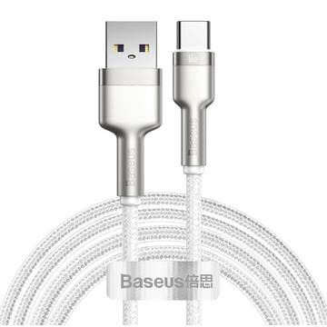 Baseus Cafule Metal Series USB-A till USB-C-kabel - 66W, 2m... Vit