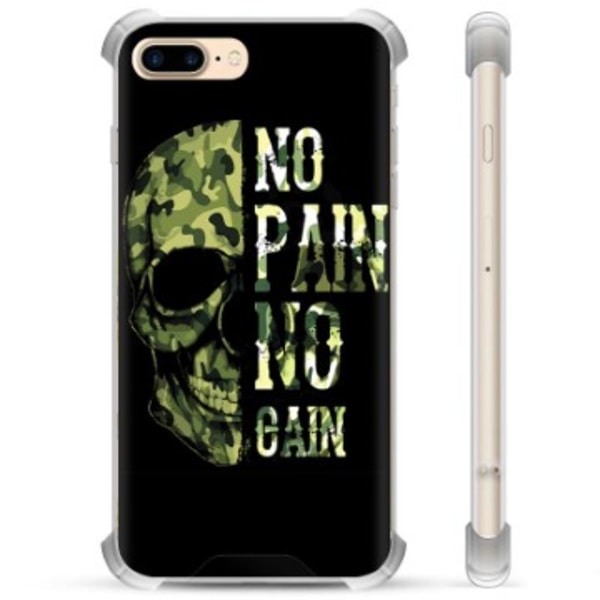 iPhone 7 Plus / iPhone 8 Plus Hybridskal - No Pain, No Gain Animerad