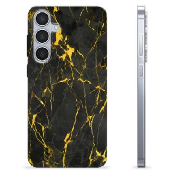 Samsung Galaxy S24+ TPU-Skal - Gyllene Granit Färgrik