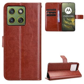 Motorola Edge 70 Plånboksfodral med Stativ - Brun Brun