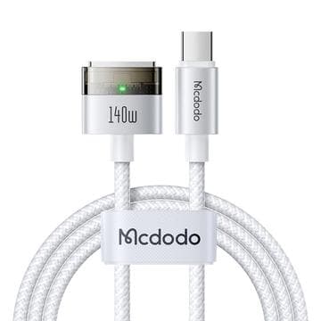 Mcdodo CA-207 140W USB-C till MagSafe 3 laddningskabel - 2m... Vit