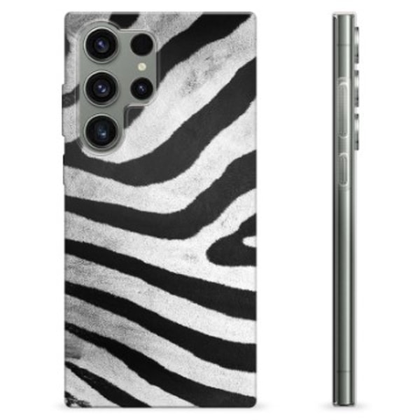 Samsung Galaxy S23 Ultra 5G TPU-Skal - Zebra Animerad