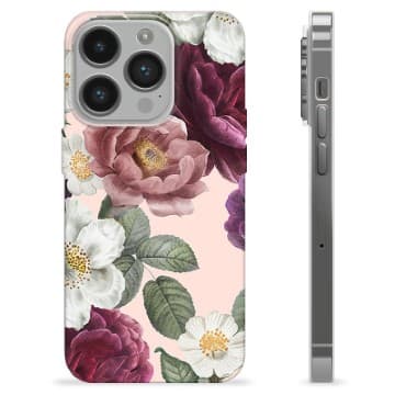 iPhone 14 Pro TPU-Skal - Romantiska Blommor Animerad
