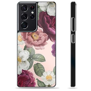 Samsung Galaxy S21 Ultra 5G Skyddsskal - Romantiska Blommor Animerad