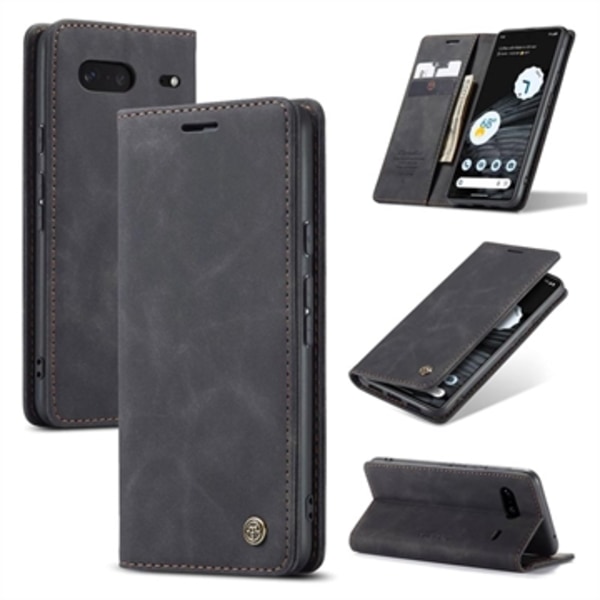 Caseme 013 Series Google Pixel 7 Plånboksfodral - Svart Svart