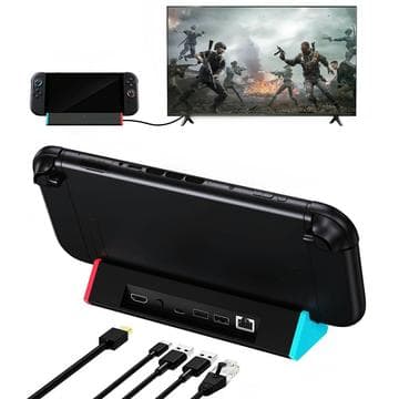 Nintendo Switch 2 Dockningsstation / Hub - HDMI, USB 3.0, USB... Svart