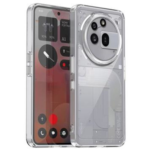 Nothing Phone (3a) Pro Stötdämpande Hybridskal - Transparent Genomskinlig