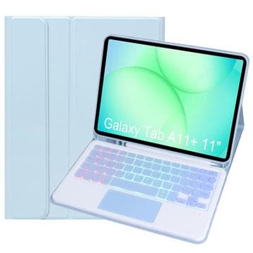 Samsung Galaxy Tab A11+ Bluetooth tangentbordsfodral - Baby Blå Blå