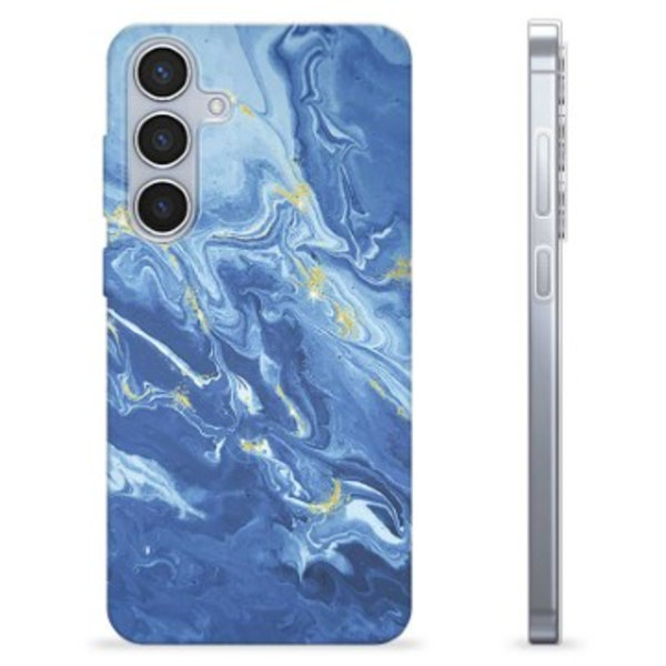 Samsung Galaxy S24+ TPU-Skal - Färgrik Marmor Färgrik