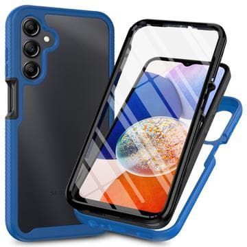 Samsung Galaxy A17/A18 360 Skydds Skal - Blå / Klar Tvåfärgad