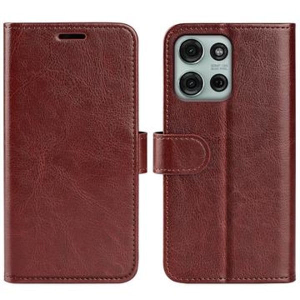 Motorola Moto G75 Plånboksfodral med Magnetstängning - Brun Brun