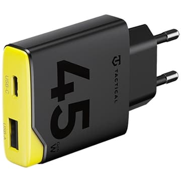Tactical Minimi 45W AC GaN snabbladdare - USB-C, USB-A -... Tvåfärgad