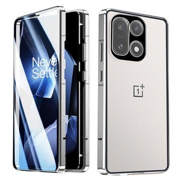 OnePlus 15 Magnetiskt Skal med Härdat Glas - Silver Silver