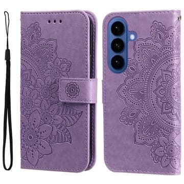 Samsung Galaxy S26 Mandala Series Plånboksfodral - Lila Lila