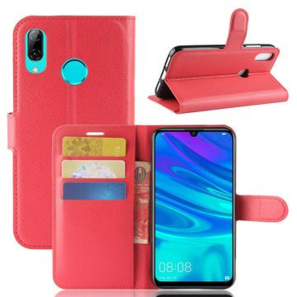 Huawei P30 Lite Plånboksfodral med Magnetstängning - Röd Röd