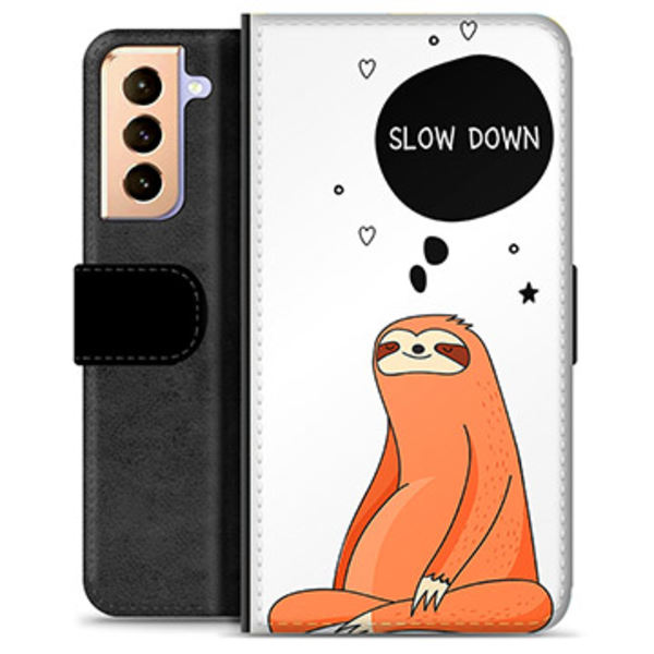 Samsung Galaxy S21+ 5G Premium Plånboksfodral - Slow Down Animerad