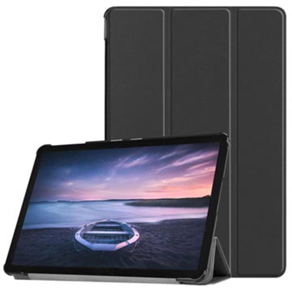 Tri-Fold Series Samsung Galaxy Tab S4 Smart Foliofodral - Svart Svart