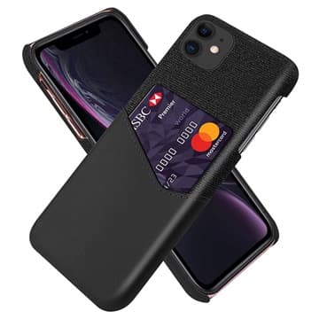 KSQ iPhone 13 Mini Skal med Kortficka - Svart Svart