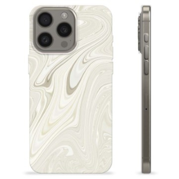 iPhone 15 Pro Max TPU-Skal - Pärlmarmor Tvåfärgad