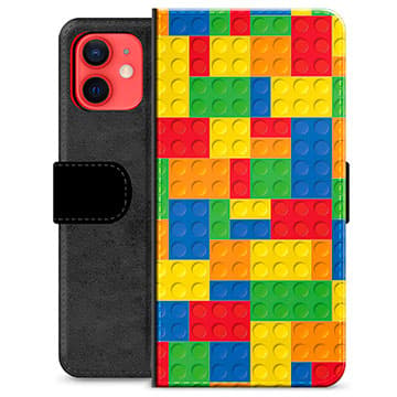 iPhone 12 mini Premium Plånboksfodral - Block Animerad