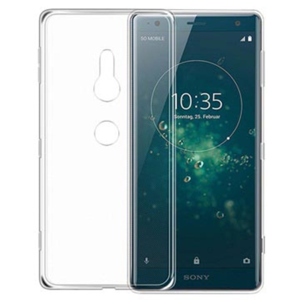 Crystal Anti-Slip Sony Xperia XZ2 TPU-skal - Genomskinlig Genomskinlig