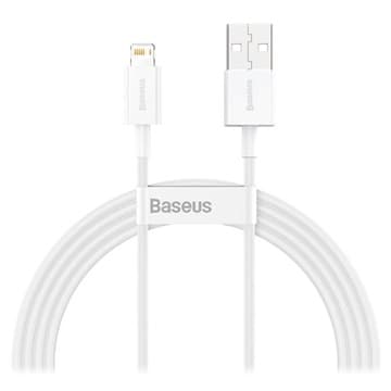 Baseus Superior Series Lightning Kabel - 1.5m - Vit Gul