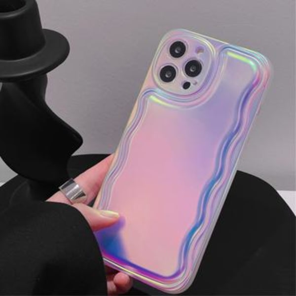 iPhone 13 Pro Radiant Wavy Laser Aurora Fodral Färgrik