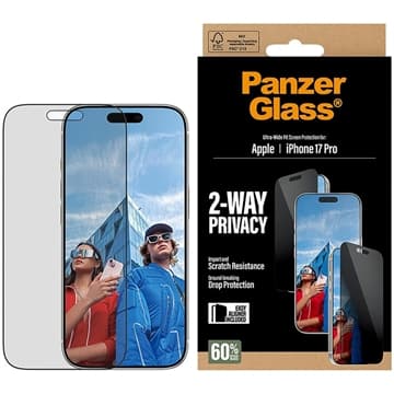 iPhone 17 Pro PanzerGlass Ultra-Wide Fit EasyAligner 2-Way... Svart