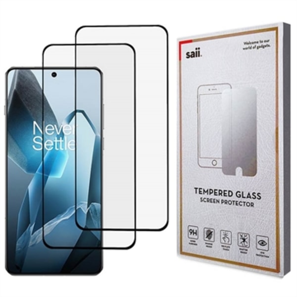 OnePlus 13 Saii 3D Premium Härdat Glas Skärmskydd - 9H - 2 St. Genomskinlig
