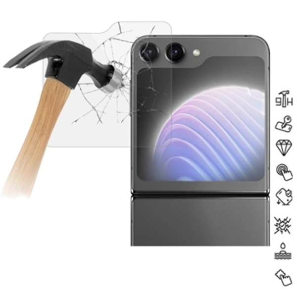 Samsung Galaxy Z Flip6 Härdat Glas Skärmskydd - Case... Genomskinlig