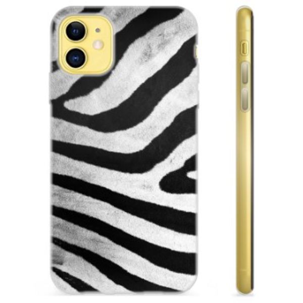 iPhone 11 TPU-Skal - Zebra Animerad