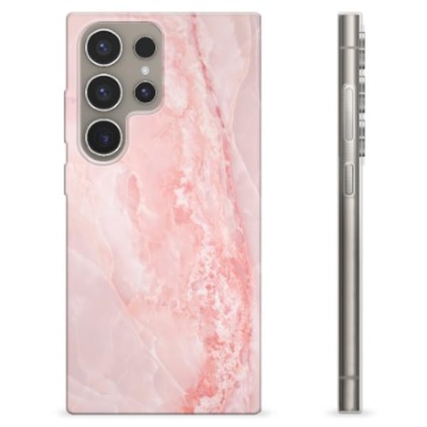 Samsung Galaxy S24 Ultra TPU-Skal - Rosmarmor Tvåfärgad