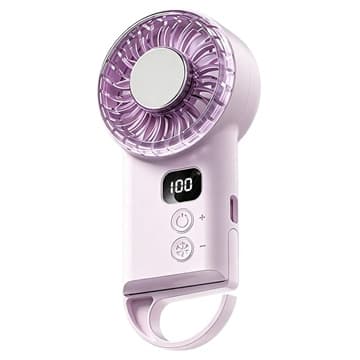 X33 Bärbar kylfläkt för halvledare - 1800mAh - Rosa Rosa