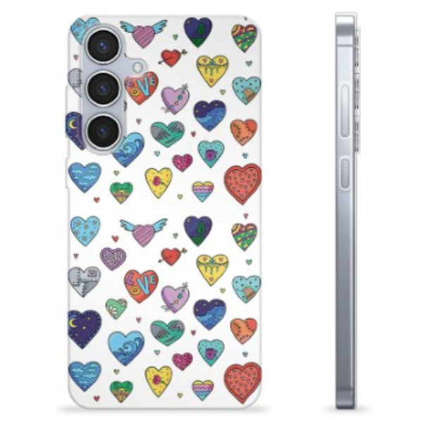 Samsung Galaxy S24+ TPU-Skal - Hjärter Animerad