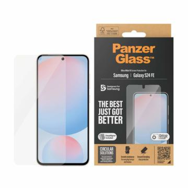 Samsung Galaxy S24 FE PanzerGlass Ultra-Wide Fit EasyAligner... Genomskinlig