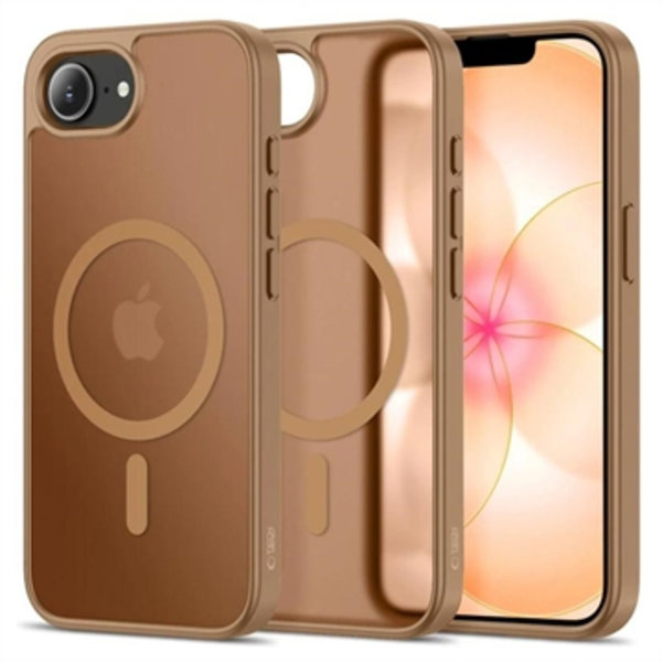 iPhone 16e/17e Tech-Protect BasicMag MagSafe Skal - mattbrunt Brun
