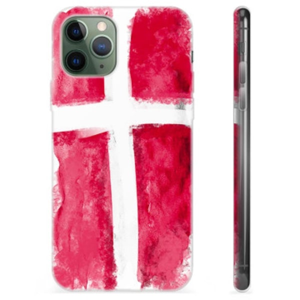 iPhone 11 Pro TPU-skal - Dansk Flagga Animerad
